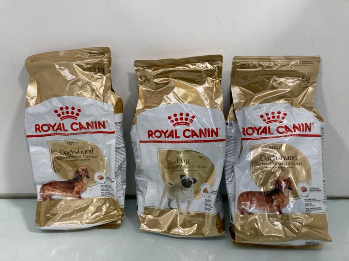 Lot 509  
            Marchington SR12 - Parcel Delivery Only 

                
3 X ASSORTED ROYAL CANIN ITEMS TO INCLUDE PUG DRY FOOD 1.5KG - BB: 01/27: LOCATIO...