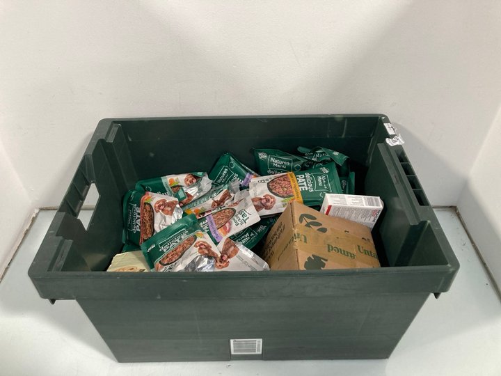 Lot 518  
            Marchington SR12 - Parcel Delivery Only 

                
QTY OF ASSORTED PET FOOD ITEMS TO INCLUDE NATURES MENU DELICIOUS PATE CHICKEN WIT...