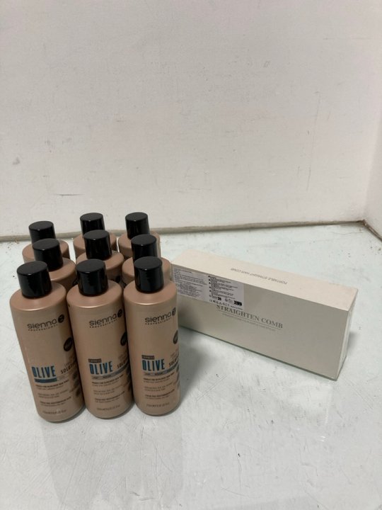 Lot 534  
            Marchington SR12 - Parcel Delivery Only 

                
QTY OF ASSORTED BEAUTY ITEMS TO INCLUDE SIENNA OLIVE TINTED SPRAY TAN SOLUTION 25...