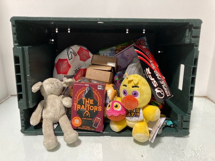 Lot 536  
            Marchington SR12 - Parcel Delivery Only 

                
QTY OF ASSORTED CHILDRENS ITEMS TO INCLUDE INTERFLORA CARROT THE BUNNY: LOCATION ...