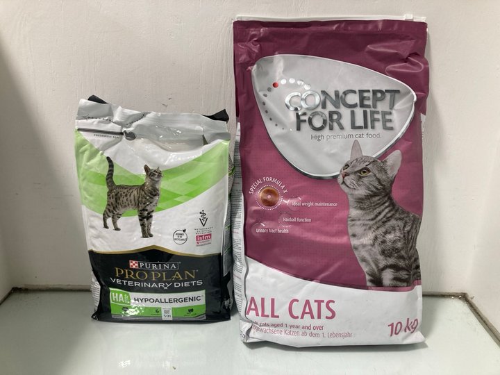 Lot 591  
            Marchington SR12 - Parcel Delivery Only 

                
PURINA PRO PLAN VETERINARY DIETS CAT FOOD 3.5KG TO INCLUDE CONCEPT FOR LIFE ALL C...