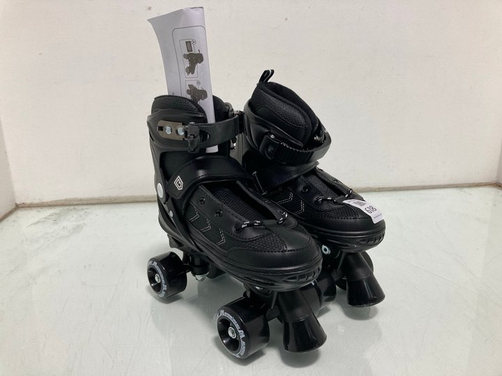 Lot 618  
            Marchington SR12 - Parcel Delivery Only 

                
BLINDSIDE ADJUSTABLE QUAD SKATES IN BLACK - UK SIZE: 3-5: LOCATION - I4