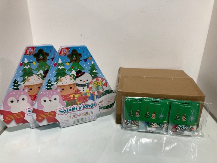 Lot 632  
            Marchington SR12 - Parcel Delivery Only 

                
QTY OF ASSORTED ITEMS TO INCLUDE SQUISHMALLOWS SQUISH-A-LONGS ADVENT CALENDAR: LO...