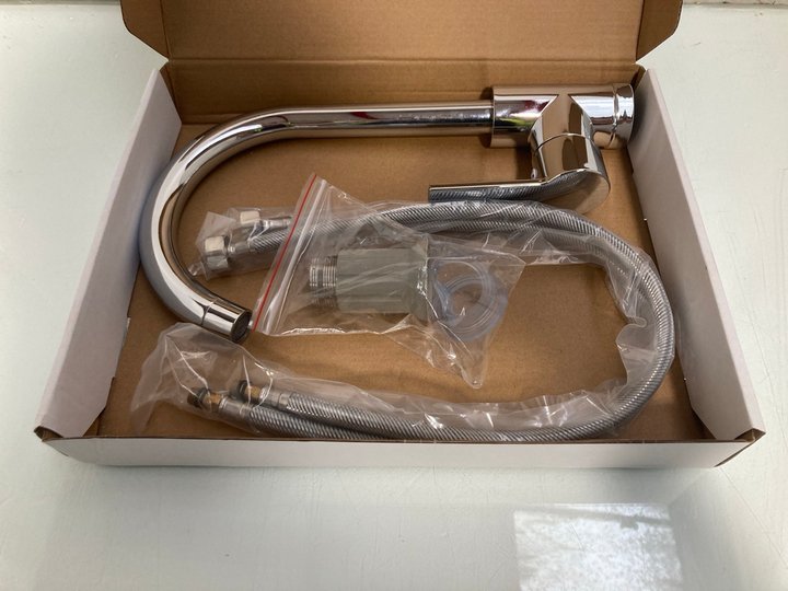 Lot 63  
            Marchington SR12 - Parcel Delivery Only 

                
KITCHEN TAP MODERN STAINLESS STEEL SINK TAP ROATATING HOT AND COLD WATER: LOCATIO...