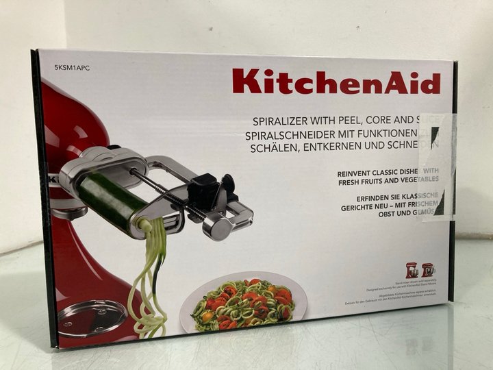 Lot 643  
            Marchington SR12 - Parcel Delivery Only 

                
KITCHENAID SPIRALIZER WITH PEEL, CORE AND SLICE: LOCATION - I3
