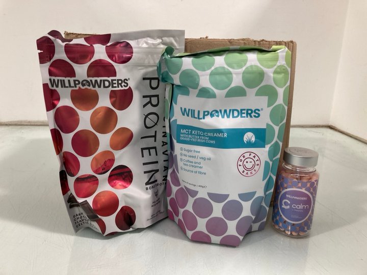 Lot 649  
            Marchington SR12 - Parcel Delivery Only 

                
QTY OF ASSORTED HEALTH ITEMS TO INCLUDE WILLPOWDERS SCANDINAVIAN PROTEIN BONE BRO...