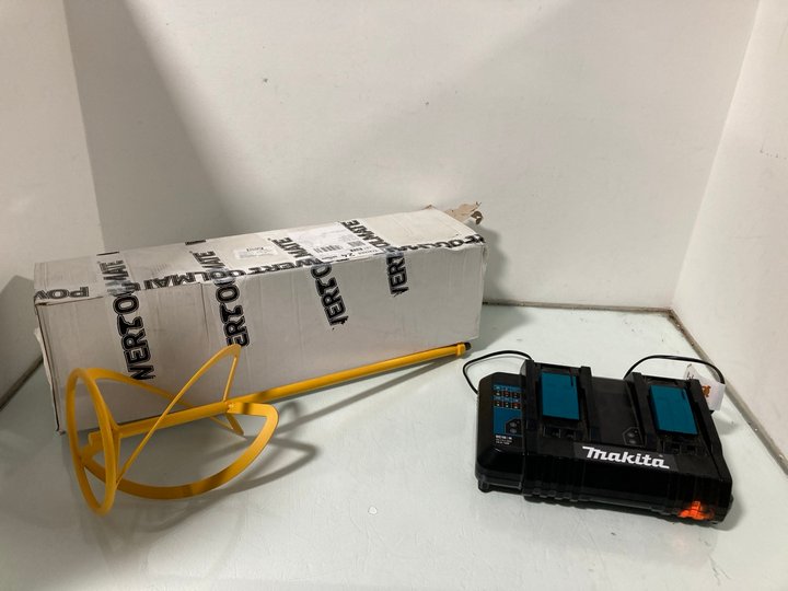 Lot 698  
            Marchington SR12 - Parcel Delivery Only 

                
MAKITA BATTERY CHARGER TO INCLUDE SPIRAL PADDLE: LOCATION - I1