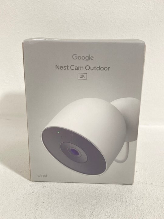 Lot 703  
            Marchington SR12 - Parcel Delivery Only 

                
GOOGLE NEST CAM OUTDOOR 2K - ORIGINAL RRP: £119.00: LOCATION - I1