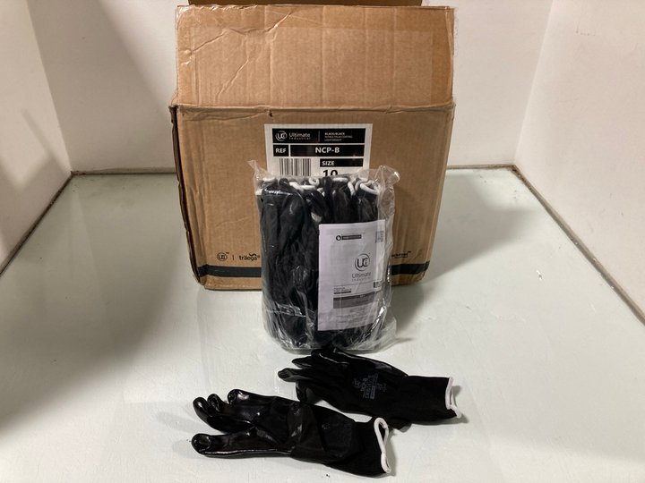 Lot 705  
            Marchington SR12 - Parcel Delivery Only 

                
BOX OF ULTIMATE PREMIUM PERFORMANCE HAND PROTECTION GLOVES IN BLACK: LOCATION - I1