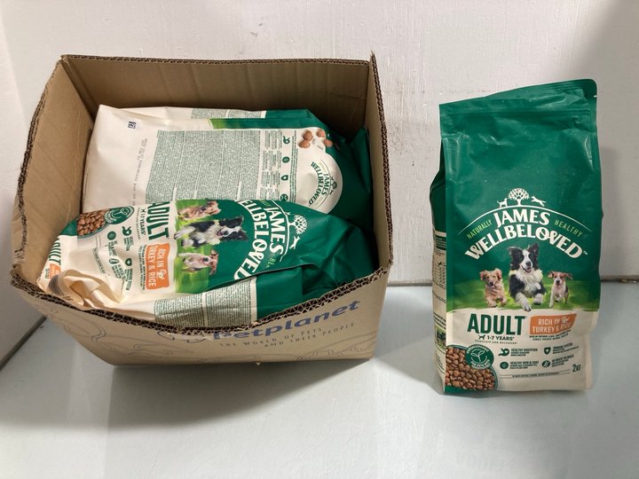 Lot 717  
            Marchington SR12 - Parcel Delivery Only 

                
QTY OF ASSORTED PET ITEMS TO INCLUDE JAMES WELLBELOVED ADULT DOG FOOD IN TURKEY &...
