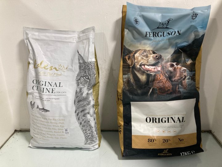 Lot 723  
            Marchington SR12 - Parcel Delivery Only 

                
EDEN HOLISTIC PET FOODS ORIGINAL CUISINE FOR CATS 10KG - BB: 09/26 TO INCLUDE FER...
