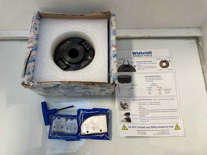 Lot 812  
            Marchington SR12 - Parcel Delivery Only 

                
WHITEHILL SPINDLE TOOLS WOOD CUTTER: LOCATION - H5