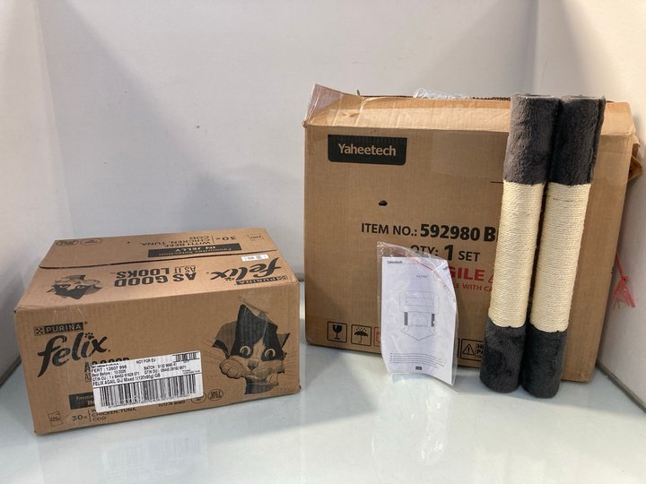 Lot 814  
            Marchington SR12 - Parcel Delivery Only 

                
BOX OF PURINA FELIX FAVOURITES SELECTION CAT FOOD IN JELLY - BBE 10/26 TO ALSO IN...