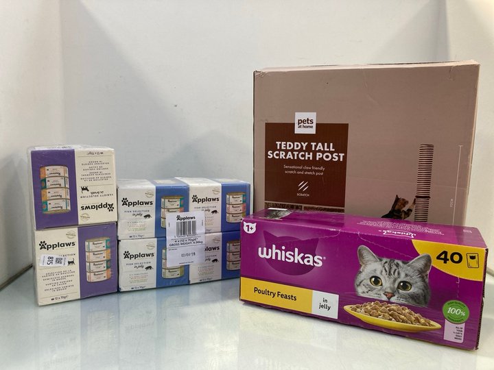 Lot 815  
            Marchington SR12 - Parcel Delivery Only 

                
QTY OF ASSORTED PET ITEMS TO INCLUDE BOX OF WHISKAS POULTRY FEASTS CAT FOOD IN JE...