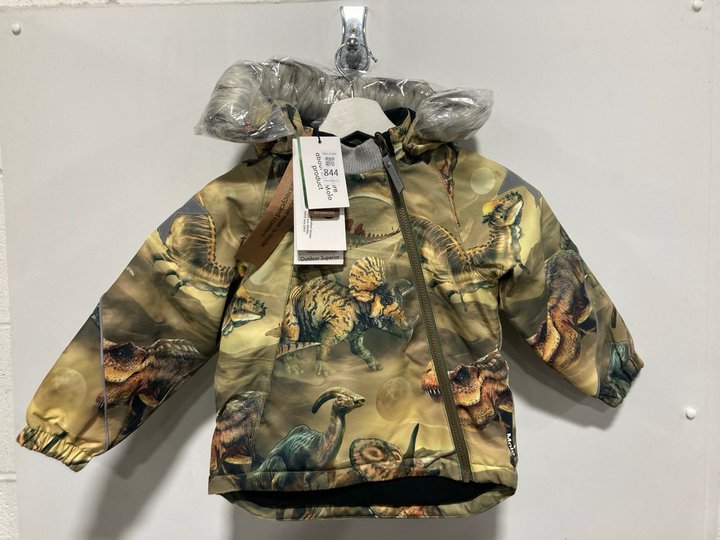 Lot 844  
            Marchington SR12 - Parcel Delivery Only 

                
MOLO HOPLA FUR CHILDRENS DINOSAUR COAT IN GREEN - SIZE 104: LOCATION - H7