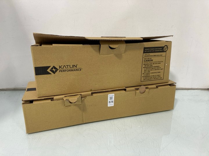 Lot 874  
            Marchington SR12 - Parcel Delivery Only 

                
2 X KATUN PERFORMANCE WASTE TONER CARTRIDGES: LOCATION - H9