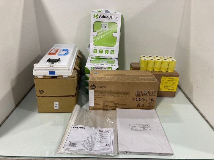 Lot 890  
            Marchington SR12 - Parcel Delivery Only 

                
QTY OF ASSORTED OFFICE ITEMS TO INCLUDE HP LASERJET TONER CARTRIDGE IN CYAN: LOCA...