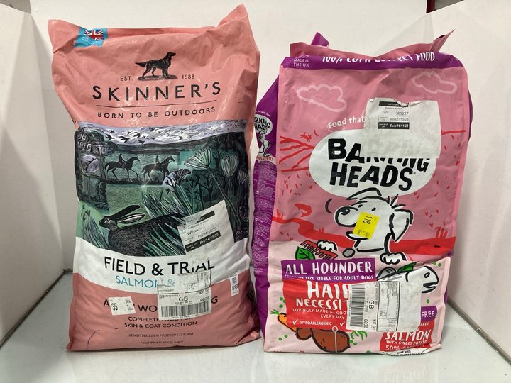 Lot 893  
            Marchington SR12 - Parcel Delivery Only 

                
PACK OF SKINNERS 15KG FIELD & TRIAL SALMON & RICE ADULT WORKING DOG BISCUITS - BB...