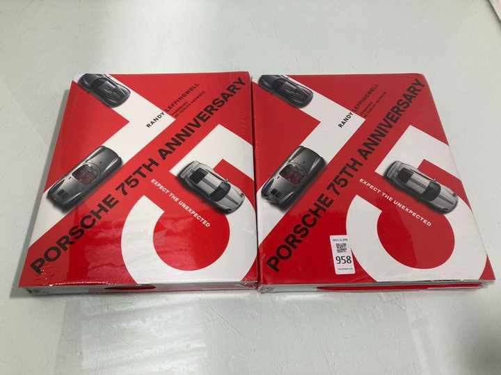 Lot 958  
            Marchington SR12 - Parcel Delivery Only 

                
2 X RANDY LEFFINGWELL PORSCHE 75TH ANNIVERSARY BOOKS BY HURLEY HAYWOOD: LOCATION ...