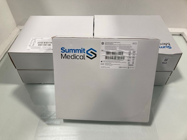 Lot 960  
            Marchington SR12 - Parcel Delivery Only 

                
5 X SUMMIT MEDICAL DISPOSABLE SURGICAL LAVAGE SYSTEMS: LOCATION - H14