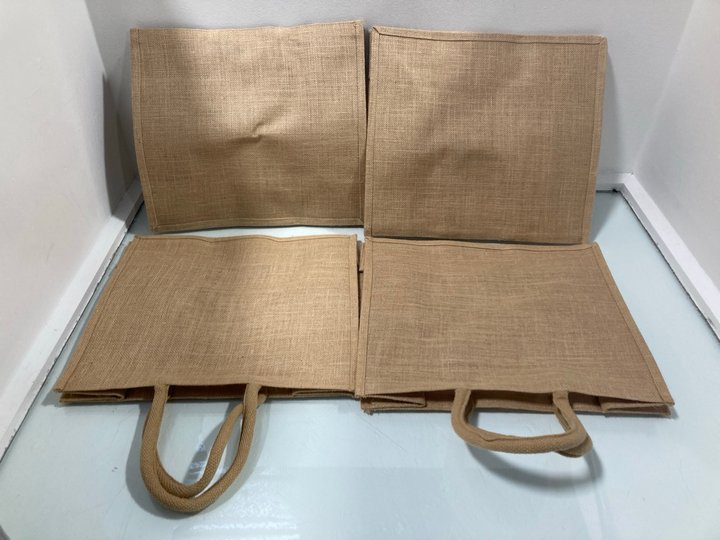 Lot 962  
            Marchington SR12 - Parcel Delivery Only 

                
QTY OF CANVAS TOTE SHOPPING BAGS IN BEIGE: LOCATION - H14