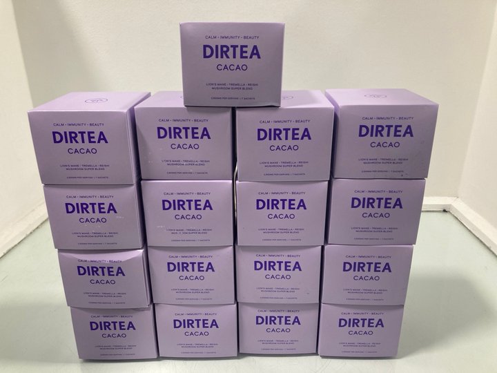 Lot 964  
            Marchington SR12 - Parcel Delivery Only 

                
QTY OF DIRTEA CACAO TEA BAGS - BBE 9/26: LOCATION - H14