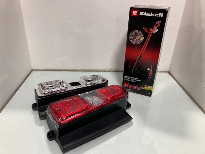 Lot 977  
            Marchington SR12 - Parcel Delivery Only 

                
3 X ASSORTED ITEMS TO INCLUDE EINHELL 18V CORDLESS GRASS TRIMMER (18+ ID REQUIRED...