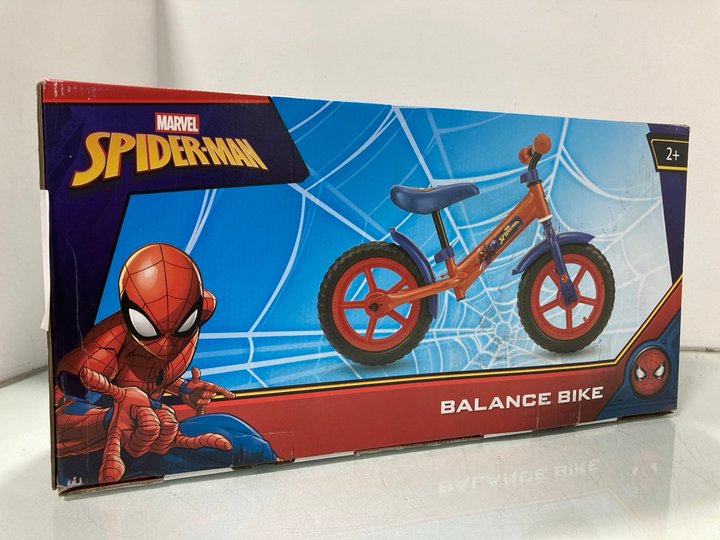 Lot 997  
            Marchington SR12 - Parcel Delivery Only 

                
MARVEL SPIDERMAN BALANCE BIKE: LOCATION - H16