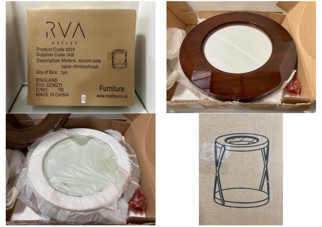 Lot 1014  
            Marchington SR11 - Parcel Delivery Only 

                
MATERA ACCENT SIDE TABLE IN CHROME FINISH: LOCATION - BR3