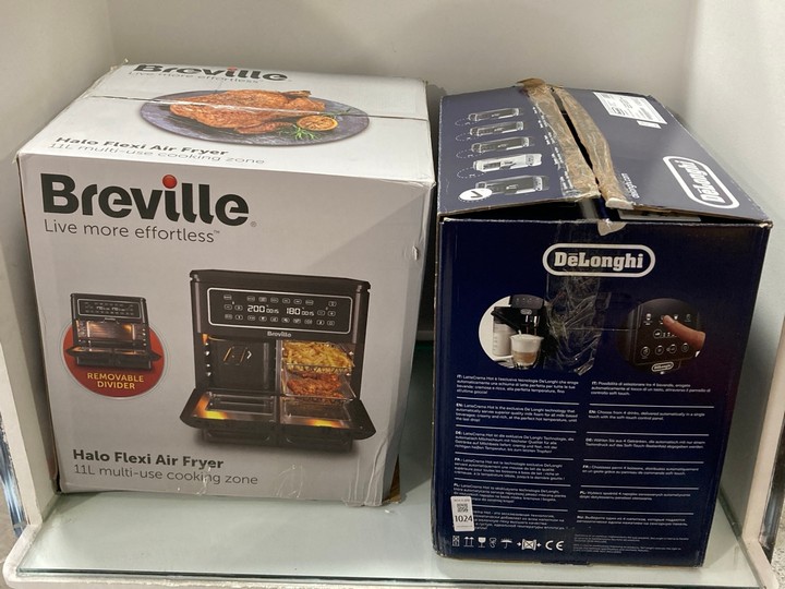 Lot 1024  
            Marchington SR11 - Parcel Delivery Only 

                
2 X ASSORTED HOME APPLIANCES TO INCLUDE BREVILLE HALO FLEXI 11L MULTI USE COOKING...