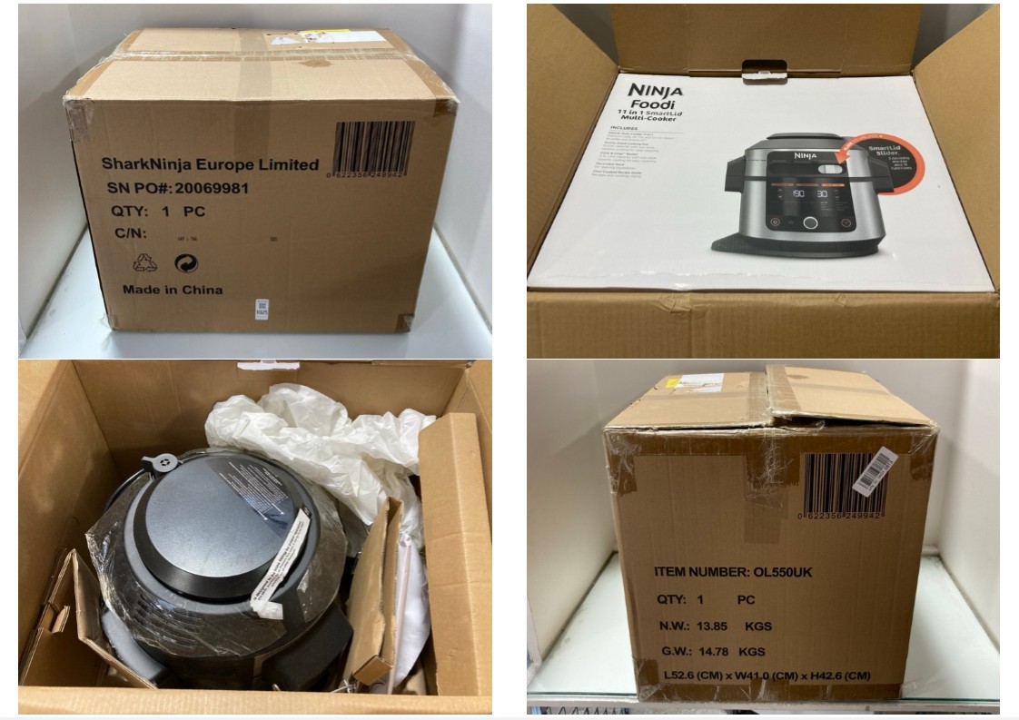 Lot 1025  
            Marchington SR11 - Parcel Delivery Only 

                
NINJA FOODI 11 IN 1 SMART LID MULTI COOKER - ORIGINAL RRP £279: LOCATION - BR4