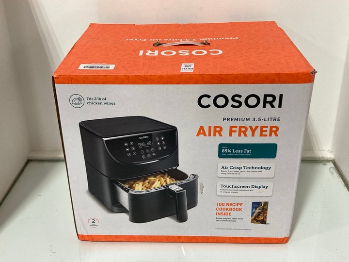 Lot 1048  
            Marchington SR11 - Parcel Delivery Only 

                
COSORI PREMIUM 3.5L AIR FRYER: LOCATION - BR5