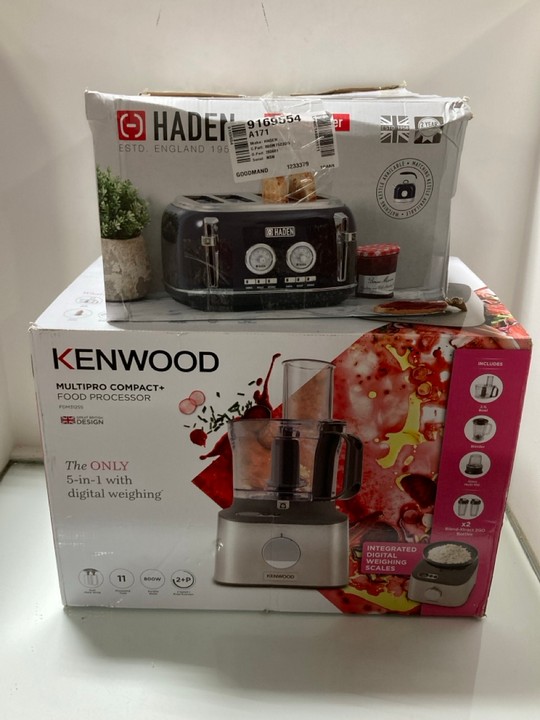 Lot 1058  
            Marchington SR11 - Parcel Delivery Only 

                
2 X ASSORTED HOME KITCHEN APPLIANCES TO INCLUDE KENWOOD MULTIPRO COMPACT+ FOOD PR...