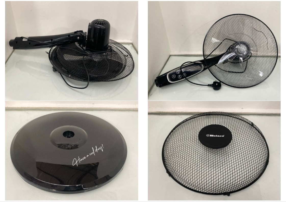 Lot 1081  
            Marchington SR11 - Parcel Delivery Only 

                
BELACO FAN IN BLACK: LOCATION - BR8