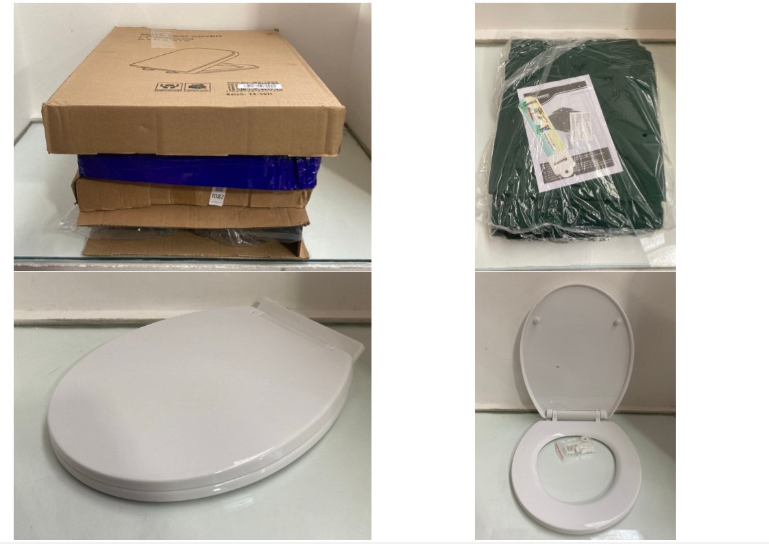 Lot 1087  
            Marchington SR11 - Parcel Delivery Only 

                
4 X ASSORTED TOILET SEATS: LOCATION - BR9