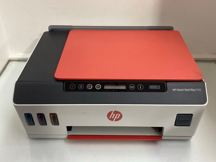 Lot 1092  
            Marchington SR11 - Parcel Delivery Only 

                
HP SMART TANK PLUS 559 HOME OFFICE PRINTER: LOCATION - BR9