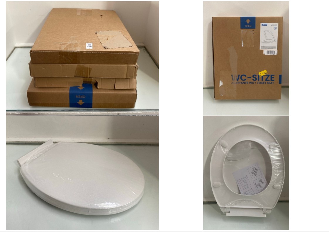 Lot 1093  
            Marchington SR11 - Parcel Delivery Only 

                
4 X ASSORTED TOILET SEATS: LOCATION - BR9