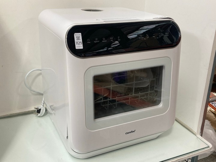 Lot 1129  
            Marchington SR11 - Parcel Delivery Only 

                
COMFEE TABLE TOP DISHWASHER IN WHITE: LOCATION - CR10