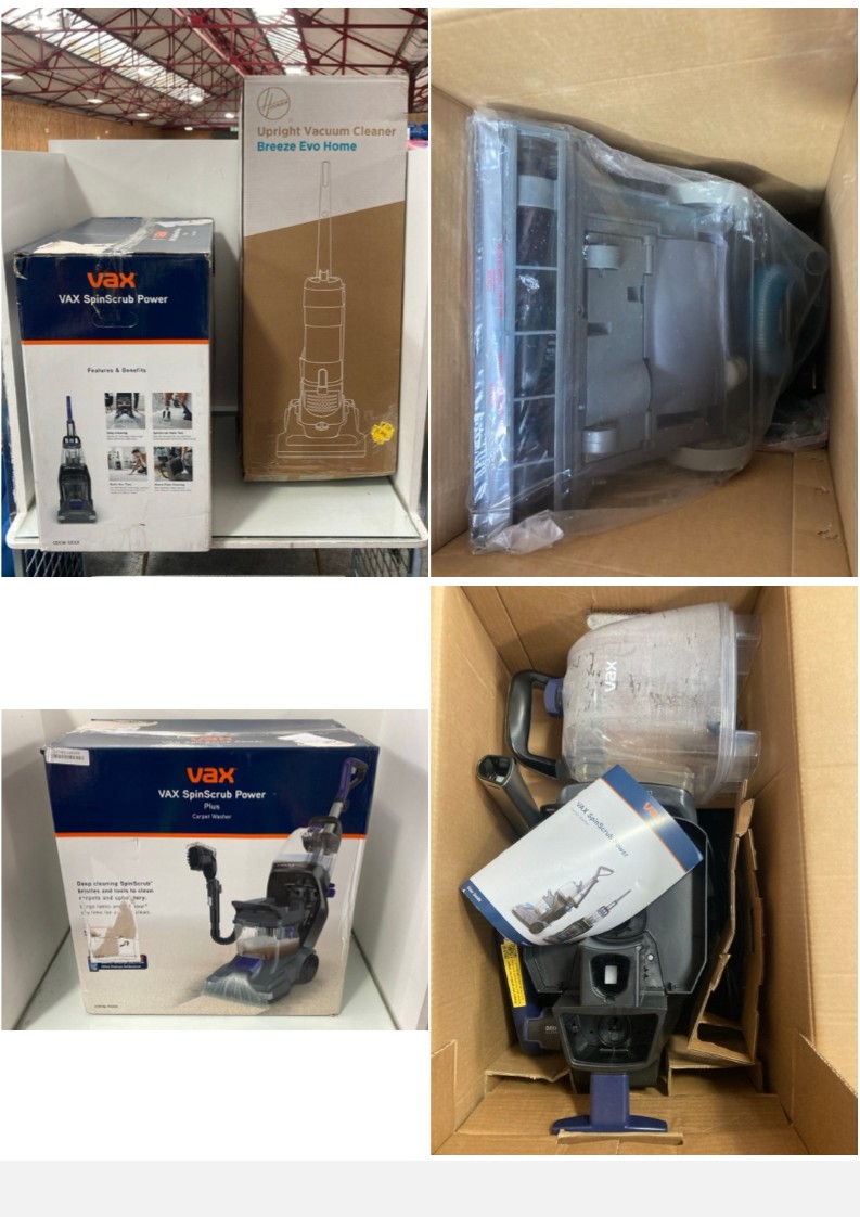 Lot 1132  
            Marchington SR11 - Parcel Delivery Only 

                
VAX SPINSCRUB POWER PLUS CARPET WASHER - ORIGINAL RRP £249: LOCATION - CR10