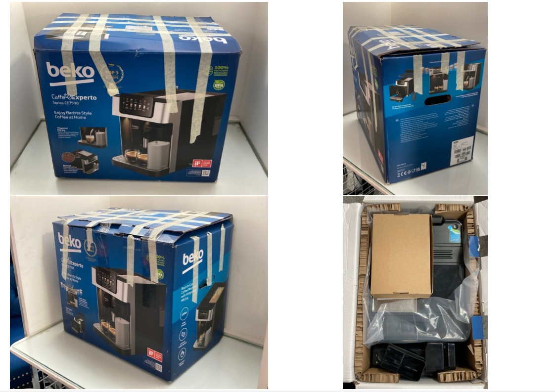 Lot 1141  
            Marchington SR11 - Parcel Delivery Only 

                
BEKO CAFFE EXPERTO SERIES CE7500 COFFEE MACHINE: LOCATION - CR8