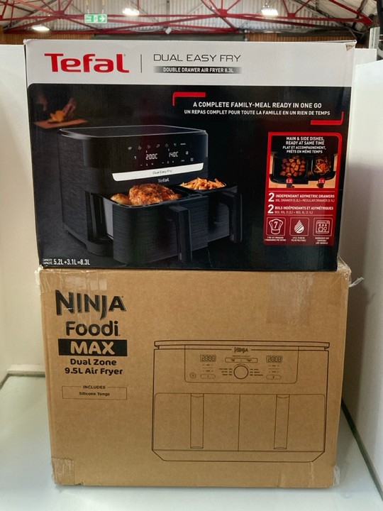Lot 1163  
            Marchington SR11 - Parcel Delivery Only 

                
2 X ASSORTED HOME KITCHEN APPLIANCES TO INCLUDE NINJA FOODI MAX DUAL ZONE 9.5L AI...
