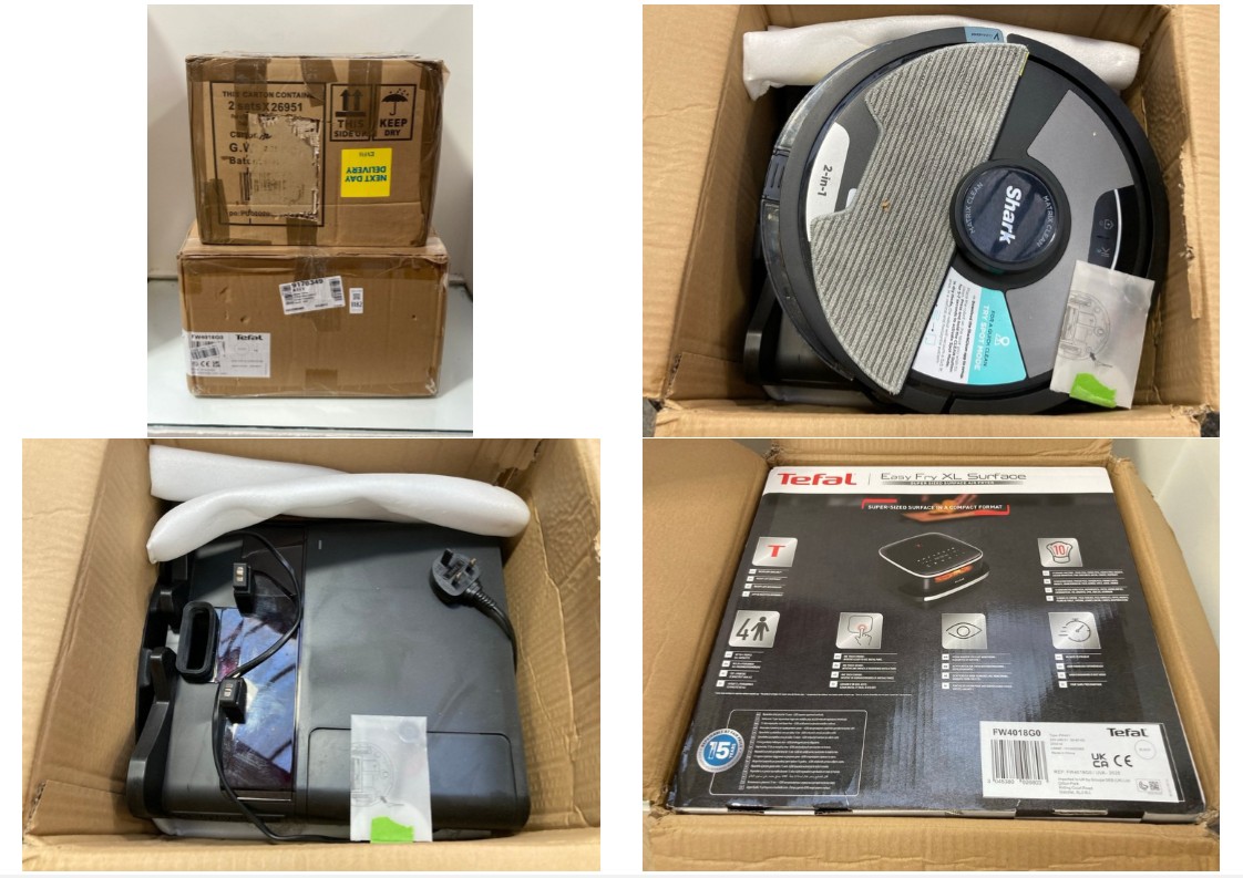 Lot 1182  
            Marchington SR11 - Parcel Delivery Only 

                
2 X ASSORTED HOME APPLIANCES TO INCLUDE TEFAL EASY FRY XL AIR FRYER: LOCATION - CR4