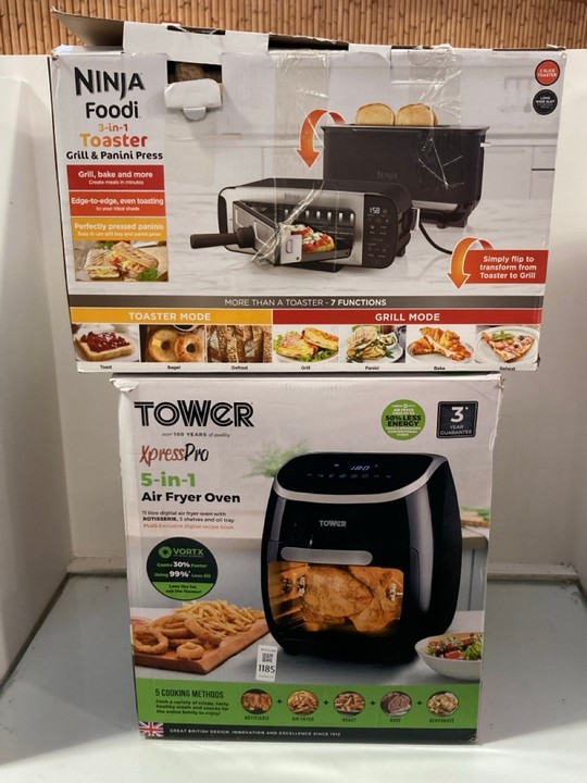 Lot 1185  
            Marchington SR11 - Parcel Delivery Only 

                
2 X ASSORTED HOME KITCHEN APPLIANCES TO INCLUDE TOWER XPRESS PRO 5 IN 1 AIR FRYER...