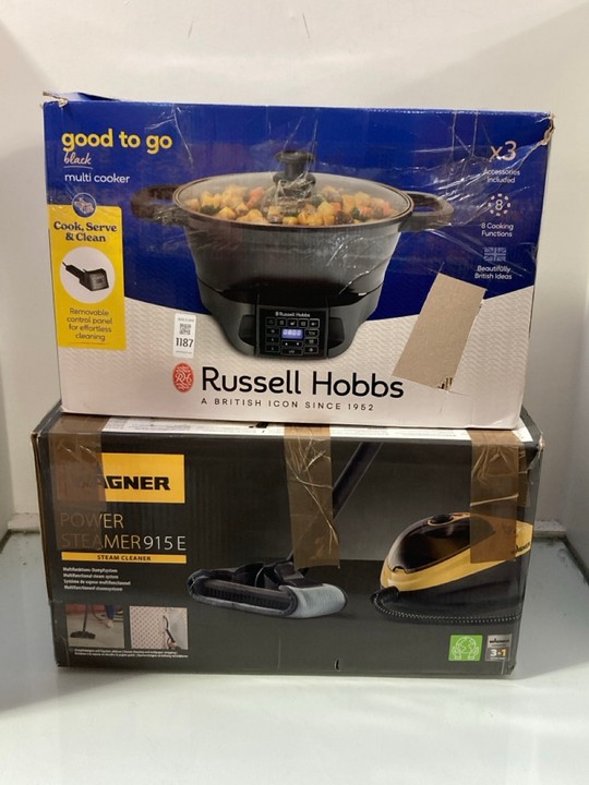 Lot 1187  
            Marchington SR11 - Parcel Delivery Only 

                
2 X ASSORTED ITEMS TO INCLUDE RUSSELL HOBBS GOOD TO GO MULTI COOKER IN BLACK: LOC...