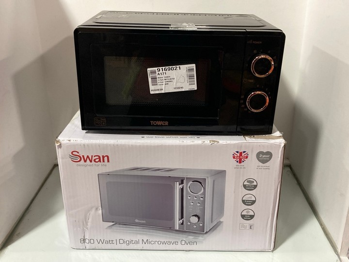 Lot 1202  
            Marchington SR11 - Parcel Delivery Only 

                
2 X ASSORTED HOME KITCHEN APPLIANCES TO INCLUDE SWAN 800W DIGITAL MICROWAVE OVEN:...