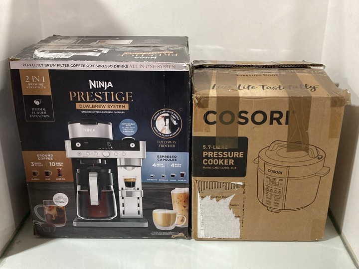 Lot 1210  
            Marchington SR11 - Parcel Delivery Only 

                
2 X ASSORTED HOME KITCHEN APPLIANCES TO INCLUDE COSORI 5.7L PRESSURE COOKER: LOCA...