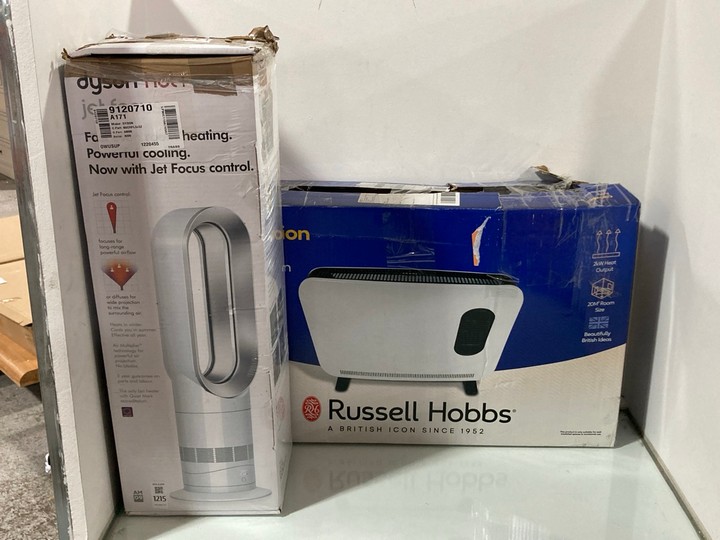 Lot 1215  
            Marchington SR11 - Parcel Delivery Only 

                
2 X ASSORTED HOME APPLIANCES TO INCLUDE DYSON HOT+COOL JET FOCUS TOWER FAN - ORIG...