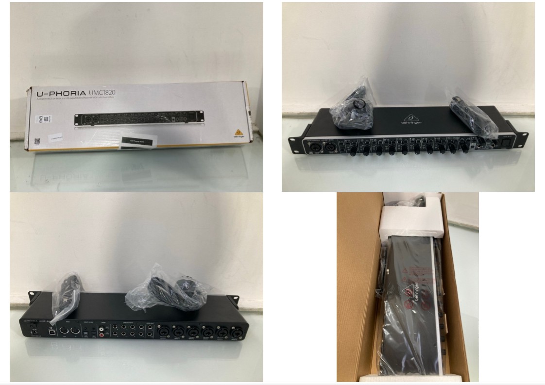 Lot 1240  
            Marchington SR11 - Parcel Delivery Only 

                
BEHRINGER U-PHORIA UMC1820 USB AUDIO INTERFACE - ORIGINAL RRP £145: LOCATION - B4