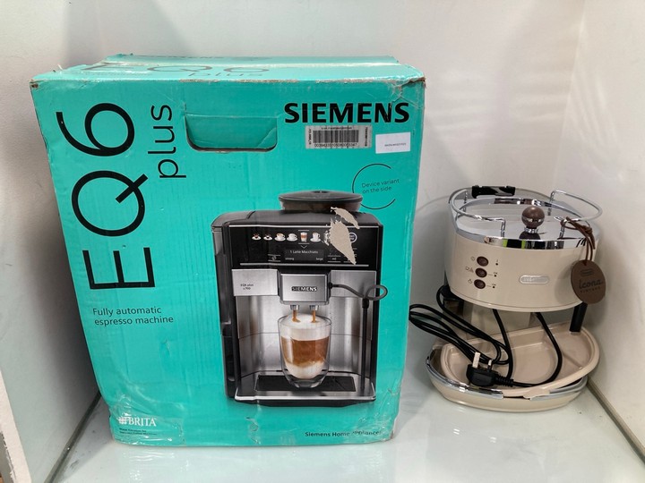 Lot 1259  
            Marchington SR11 - Parcel Delivery Only 

                
2 X ASSORTED HOME KITCHEN APPLIANCES TO INCLUDE SIEMENS EQ6 PLUS FULLY AUTOMATIC ...