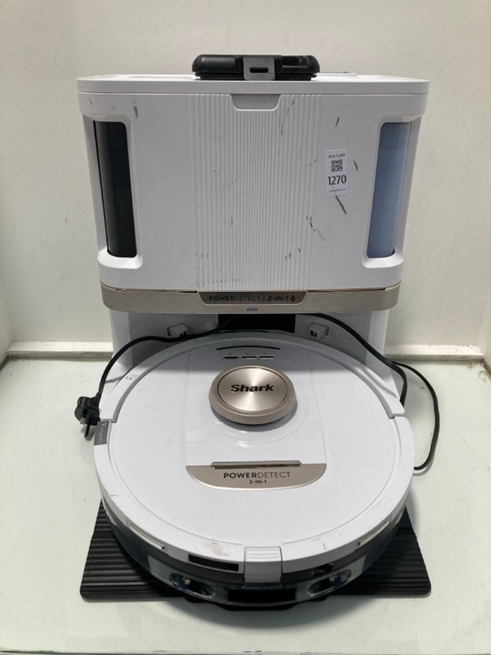 Lot 1270  
            Marchington SR11 - Parcel Delivery Only 

                
SHARK POWER DETECT 2 IN 1 ROBOT VACUUM CLEANER - ORIGINAL RRP £799: LOCATION - B4